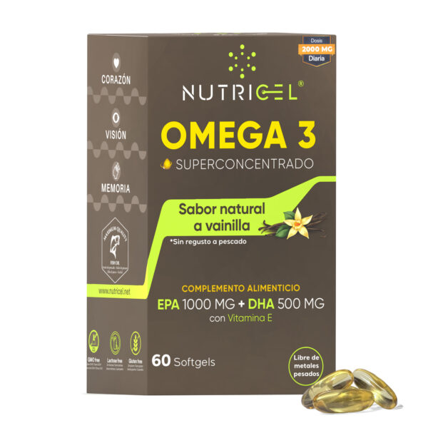 Omega 3 Superconcentrado - EPA 1000 + DHA 500 - Blister 60 cap